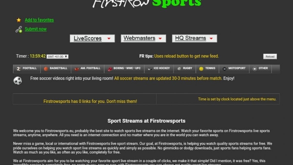 firstrowsports reddit