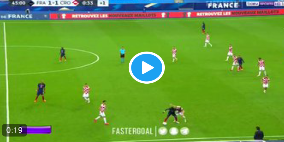 Goalll Anthony Martial Scores France 2 1 Croatia Video Mysportdab