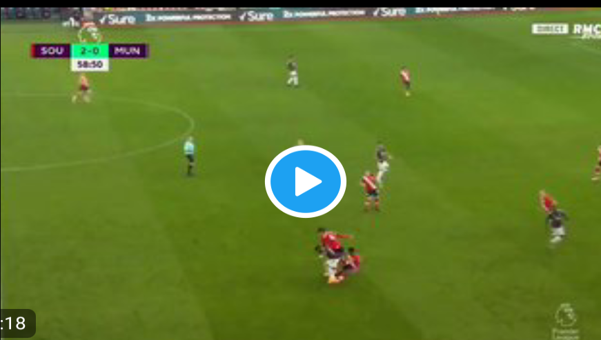 Goalll Bruno Fernandes Scores Southampton 2 3 Manchester United Video Mysportdab