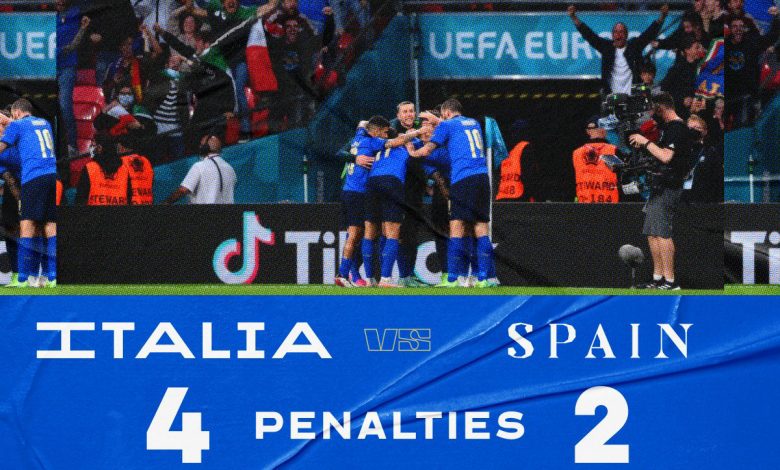 Ft Italy 1 4 2 1 Spain Azzurri Reach Euro Final Match Report And Highlight Mysportdab