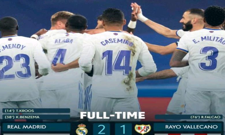 Real Madrid FT: Real Madrid 2-1 Rayo Vallecano, Kroos And Benzema