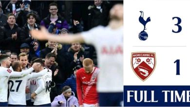 Tottenham Morecambe