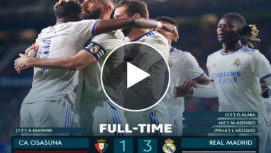 Osasuna Vs Real Madrid