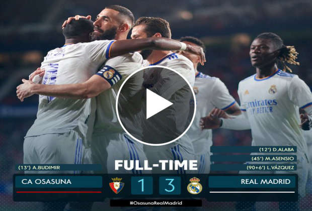 Osasuna Vs Real Madrid