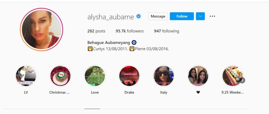 Alysha Behague Instagram