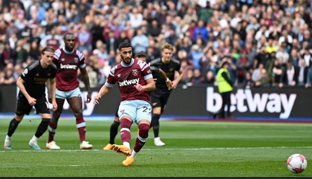 FT: West Ham 2-2 Arsenal, Saka Miss PENALTY! (VIDEO HIGHLIGHTS