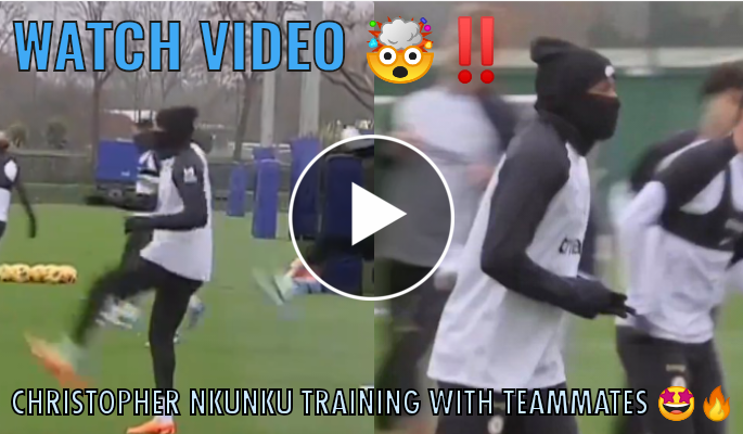 Christopher Nkunku RETURN To Full Training With Chelsea Teammates [VIDEO]
