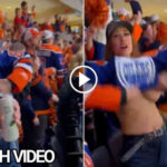 Edmonton Oilers Fan Flash (Video)