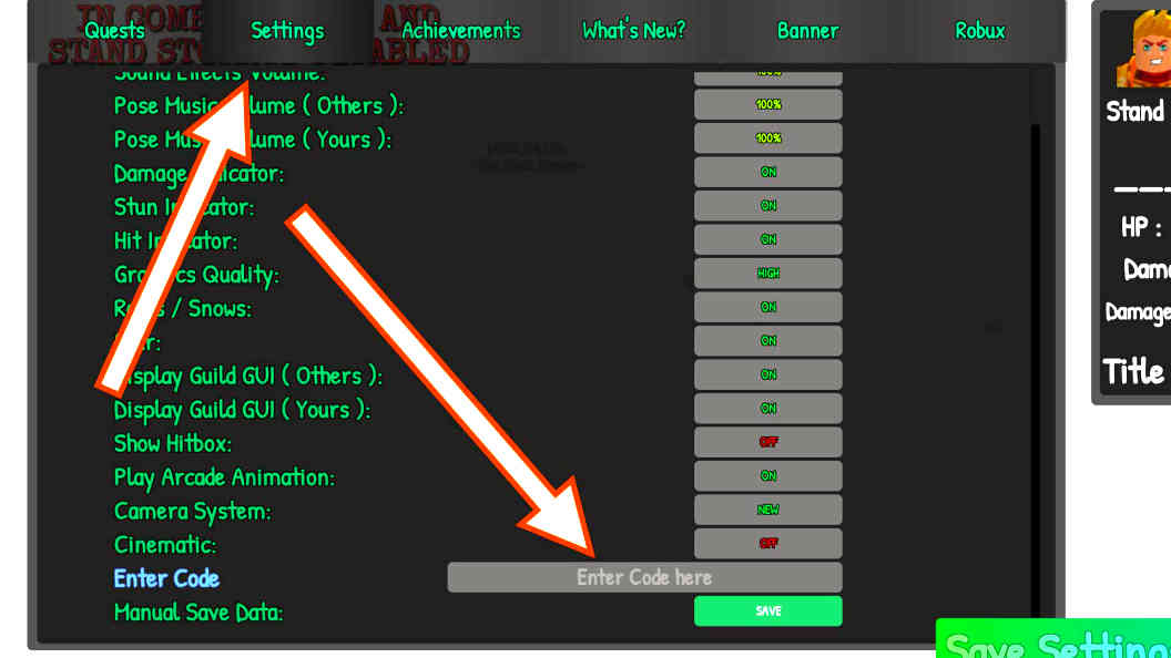 How to Redeem Codes in Sakura Stand