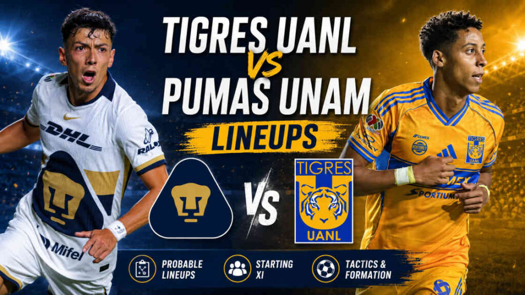 Tigres Uanl Vs Pumas Unam Lineups