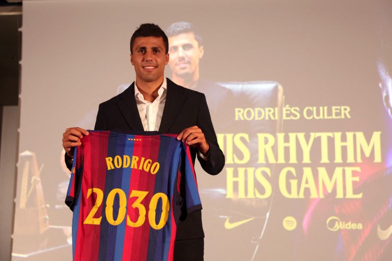 Rodri – Manchester City to Barcelona (€88.5 Million)